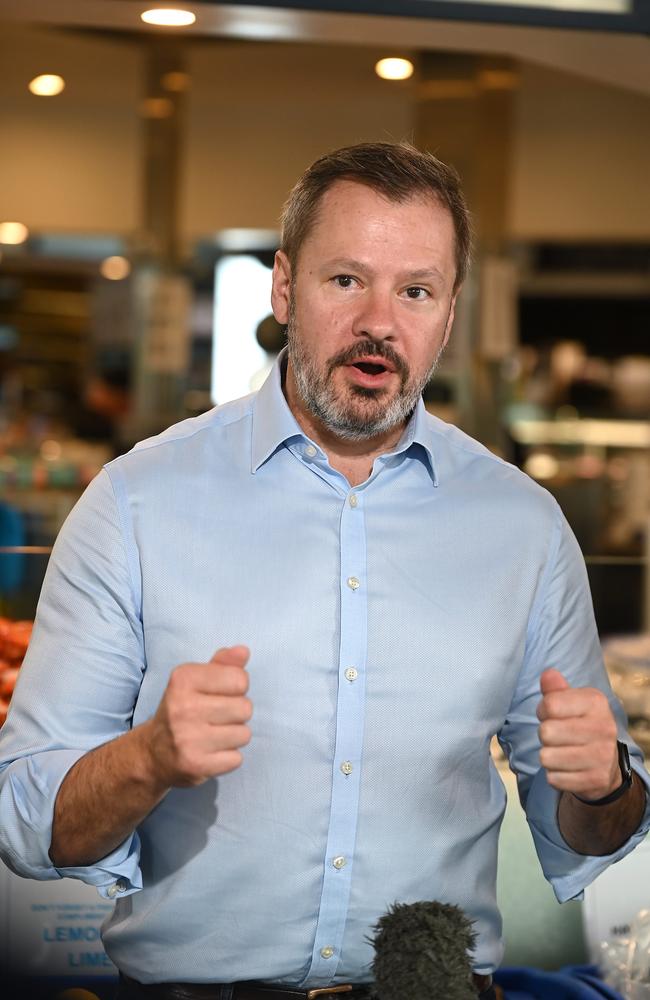 Minister for Industry and Science Ed Husic at the Fish Factory. Picture, John Gass