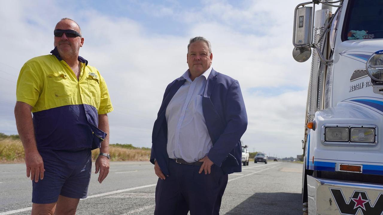 Dawson MP Andrew Willcox has launched a campaign calling for the return of 80:20 federal and state government funding for Bruce Highway road projects. He was joined at the campaign launch by transport business owner John Warren (left) who is concerned for the safety of his drivers and the costs from the damage the highway does to his trucks. “I spend in excess of $40,000 per month in fuel tax and $12,000 per truck in road registration,