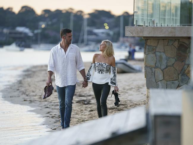 Sophie Monk filming a date for The Bachelorette in Cronulla, Sydney.