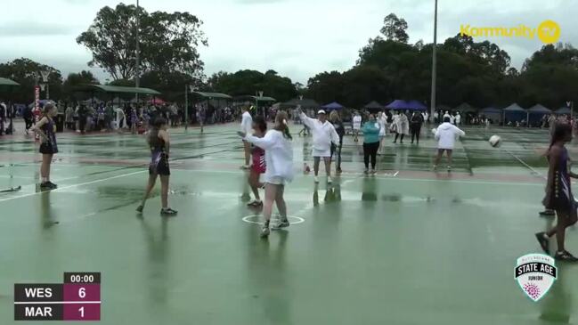 Replay: Netball Queensland State Age Titles - Western Districts Black v Mareeba Lightning (U13)