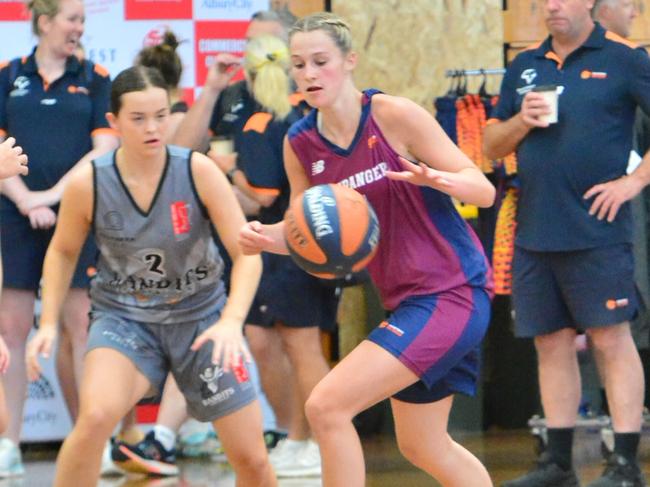 Bushrangers Aleks Connolly at the Australian Country Junior Basketball Cup. Picture: Tony Long