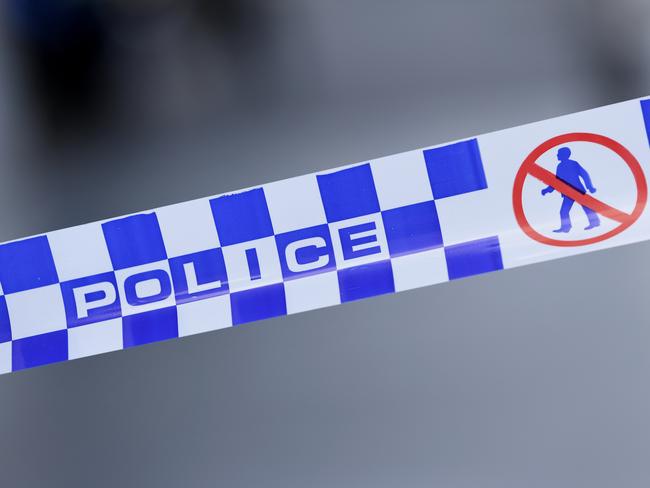 Generic image of police tape outside a crime scene on William Street in the Melbourne CBD on Wednesday, February 5, 2020. (AAP Image/James Ross) NO ARCHIVING