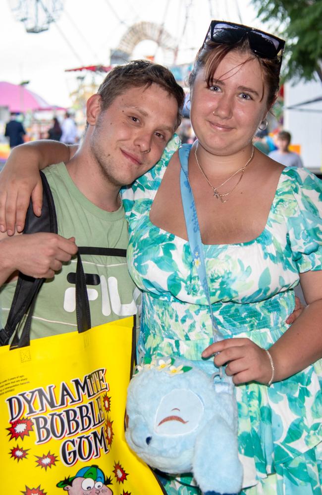 Noah Ford and Latoya Rosenberg. Heritage Bank Toowoomba Royal Show. Thursday April 18th, 2024 Picture: Bev Lacey