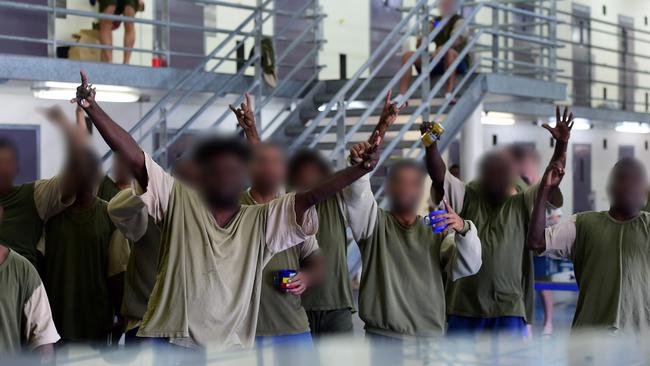 Prisoners at Townsville Correctional Centre. Picture: Evan morgan