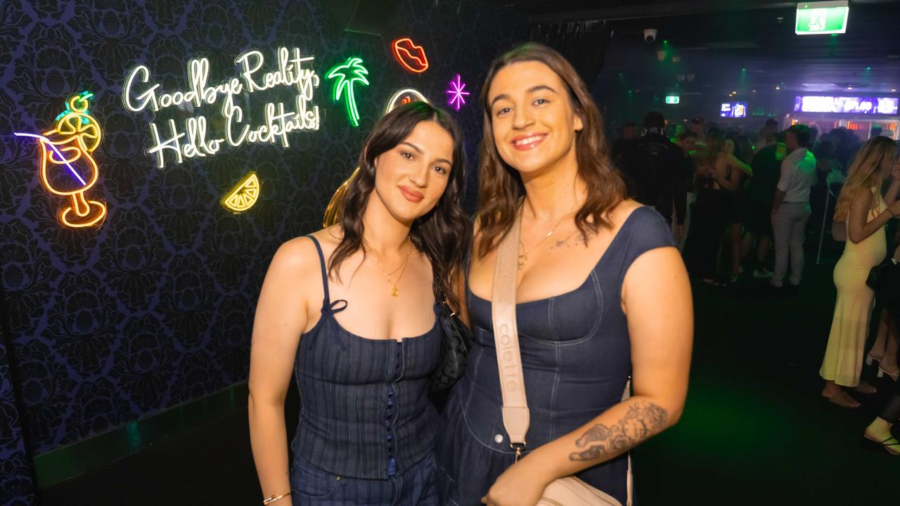 NIGHT SPOTTING: Taylah Way and Georgia Bovill at Cocktails. Photo: Ricardo Lye