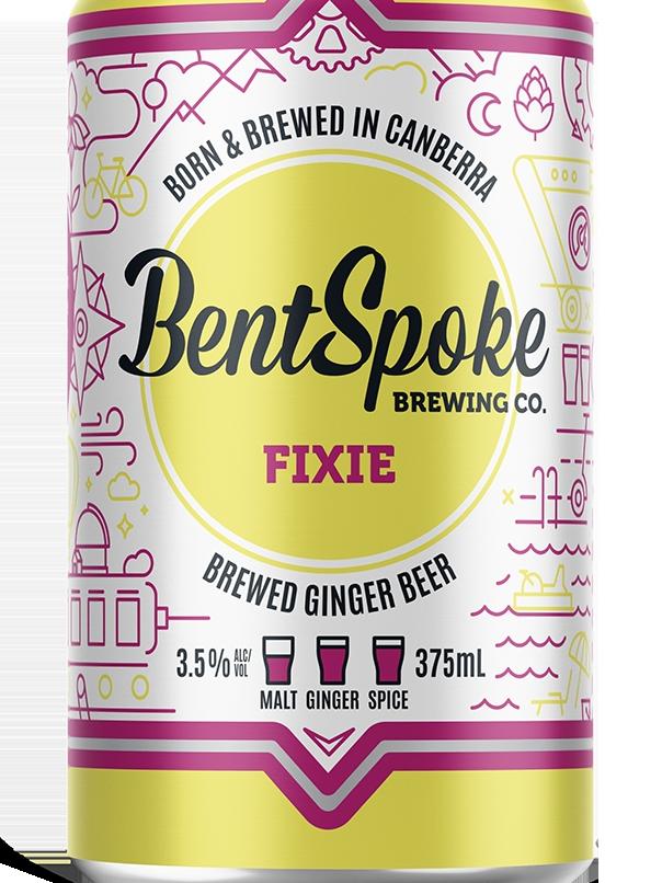 Bentspoke Fixie Brewed Ginger Beer.