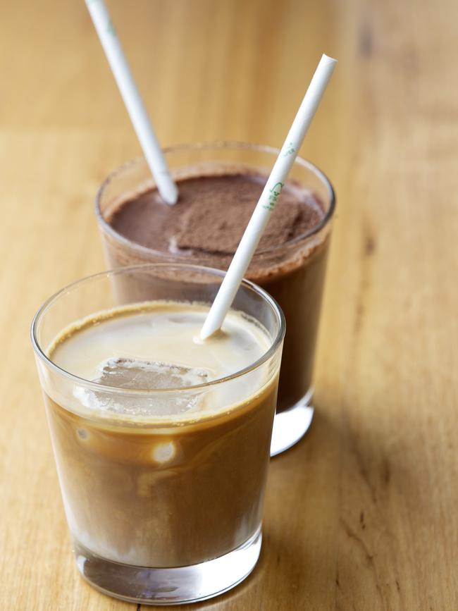 Audrey Coffee’s Iced Decaf Latte and Iced Chocolate, made with <span id="U70771779631O0" style="letter-spacing:-0.005em;">Hunted &amp; Gathered Drinking chocolate </span>is a good option on warmer days. Picture: CHRIS KIDD