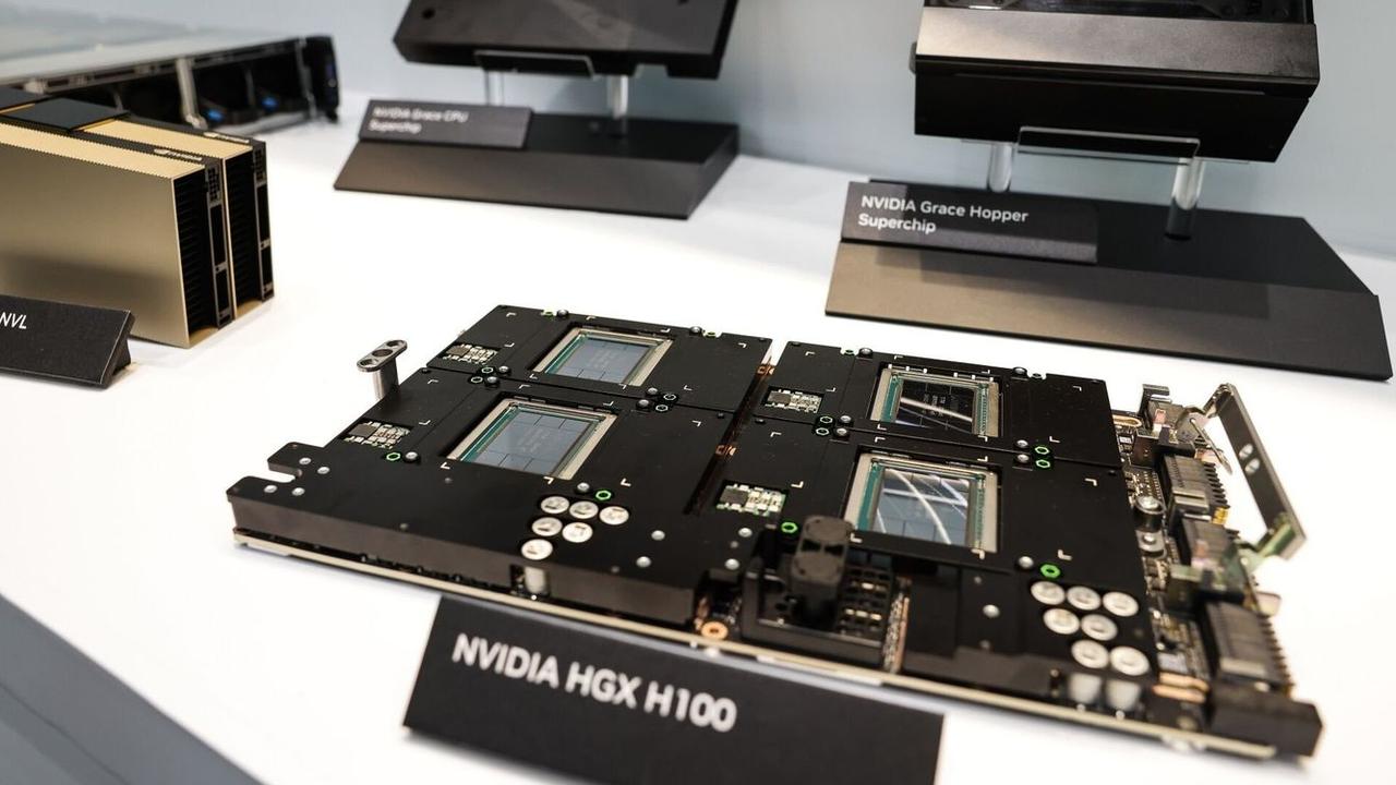 China is banned from importing the Nvidia H100. Picture: I-HWA CHENG/Bloomberg News