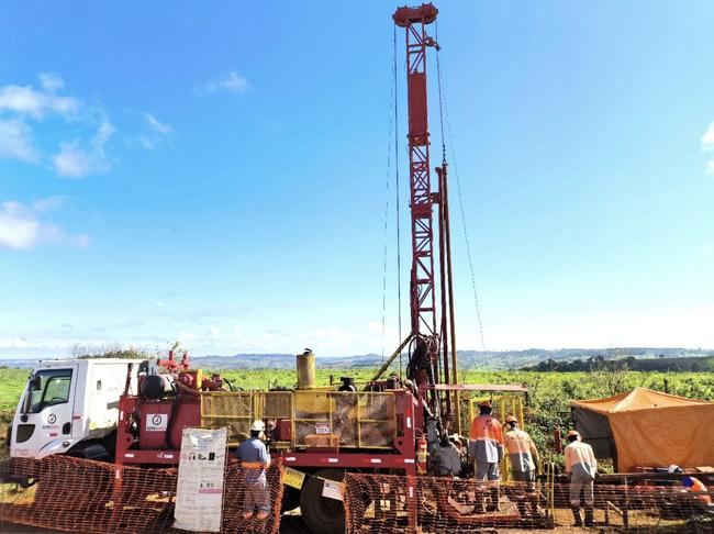 Over 1130 meters of diamond drilling has been completed to date with more assays coming. Pic: Equinox Resources