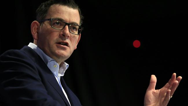 Daniel Andrews has dodged questions on the hotel scandal. Picture: Darrian Traynor/Getty Images