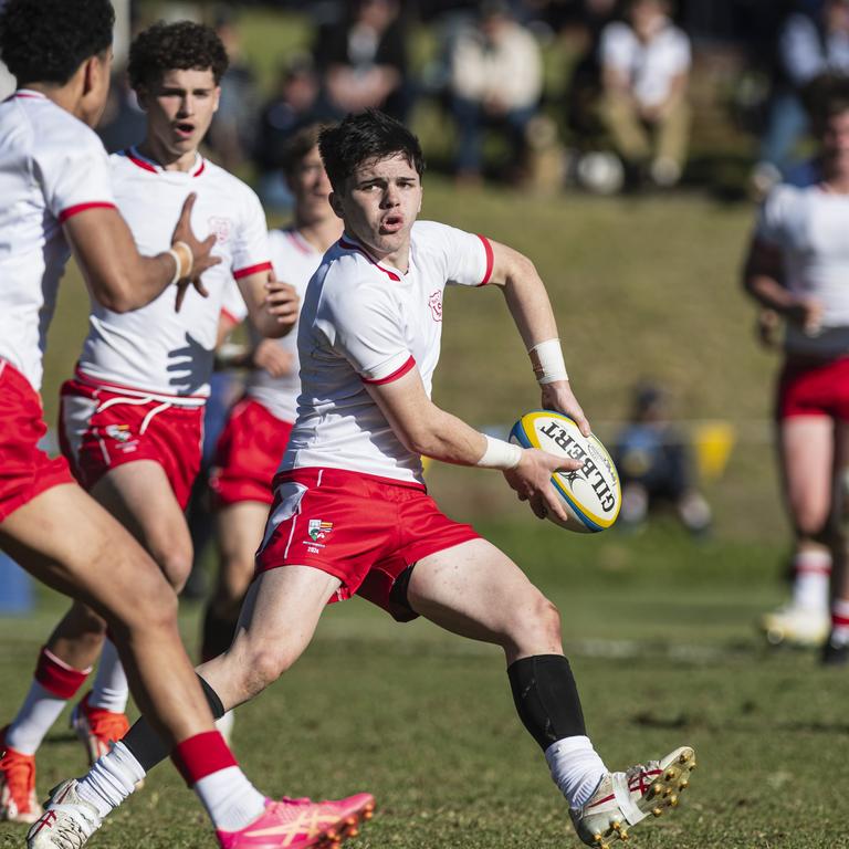 James Grey for Ipswich Grammar School 1st XV against Toowoomba Grammar School 1st XV in GPS Queensland Rugby round two at TGS Old Boys Oval, Saturday, July 20, 2024. Picture: Kevin Farmer