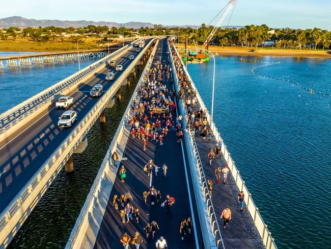 A second span of the bridge is now open to the public to travel across the Spencer Gulf. Picture: Depar