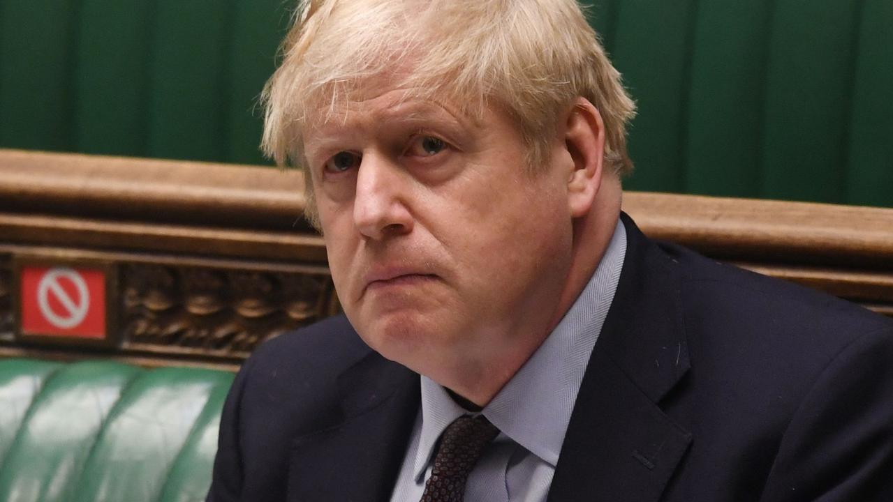 Boris Johnson in the House of Commons today. Picture: Jessica Taylor/AFP