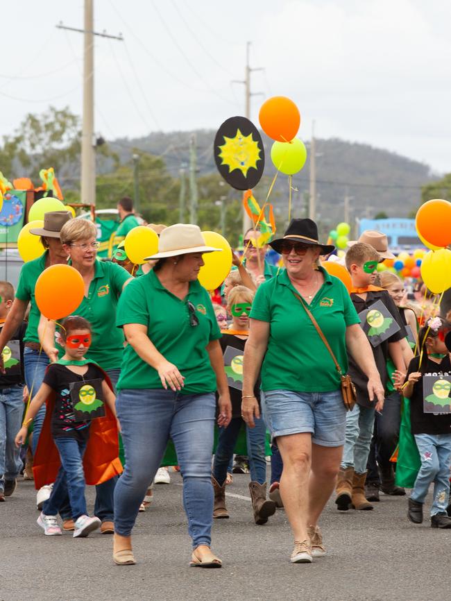 Hundreds took part in the parade at the 2023 Gayndah Orange Festival.