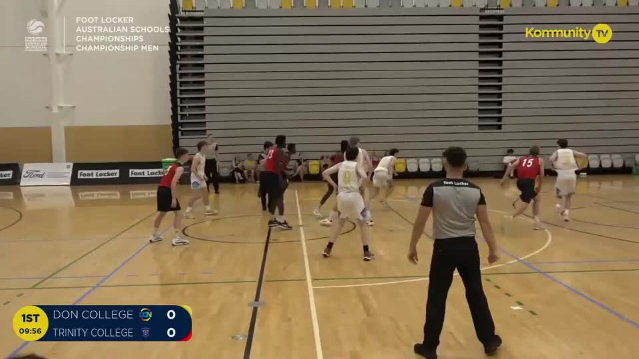 Replay: Don College v Trinity College (Men's Champ)  - 2024 Basketball Australia Schools Championships Day 1