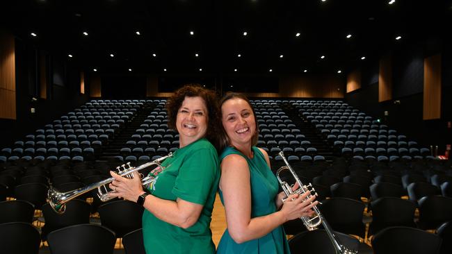 Great Barrier Reef Orchestra manager Sally Frewen-Lord is saying farewell to the job after 14 years and Jess Winton is taking her place. Picture: Evan Morgan