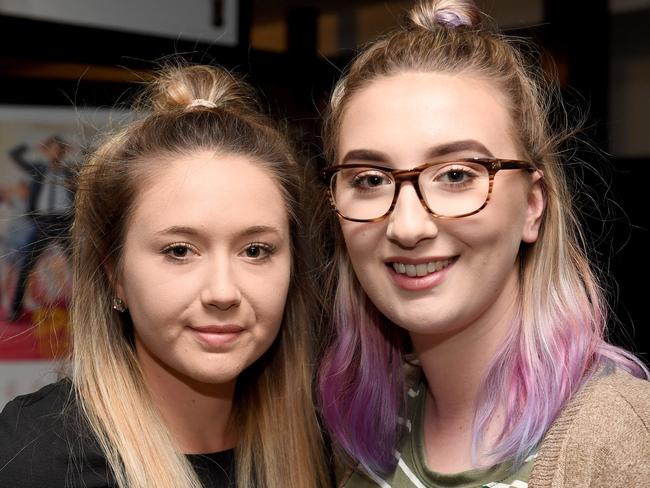 10/4/18 - SOCIAL PICS - Spanish Film Festival media launch pre-screening drinks on Tuesday 10th of April at Palace Nova Cinema in the city before the screening of Spanish film "Abracadabra" - (L-R) Kathryn and Rebecca Chave. (contact Kathryn at KMPR 0414 529 805). Photo Naomi Jellicoe