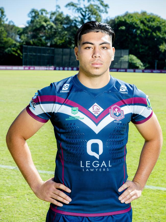 Oliva Iaulualo from Ipswich State High School at 2023 Allan Langer Trophy launch in Red Hill, Wednesday, May 17, 2023 - Picture: Richard Walker