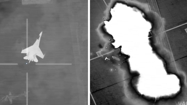 Images of a supposed Pakistani strike, which were actually taken from a video game.