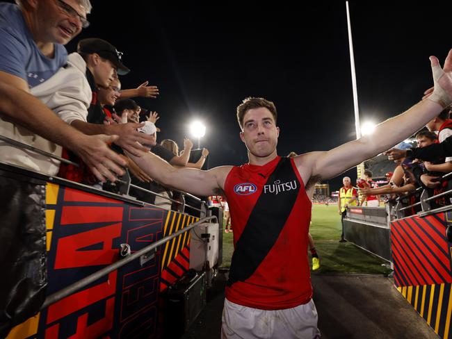 Merrett has emerged as one of the game’s superstars but has little team success to show for it. Picture: Michael Klein