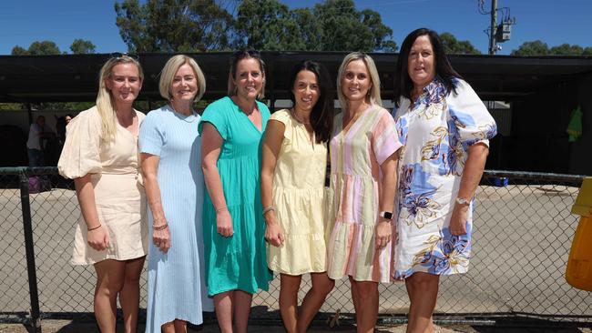MELBOURNE, AUSTRALIA - MARCH 2 2024 The Oh So Vain Owners group Attend the Wangaratta Cup Picture: Brendan Beckett