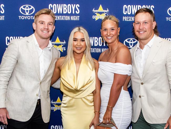 Tom Dearden, Tahlia Church, Mackenzie and Reuben Cotter at the Cowboys Annual Presentation Awards Night