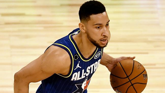 CHICAGO, ILLINOIS – FEBRUARY 16: Ben Simmons #2 of Team LeBron dribbles the ball in the second quarter against Team Giannis during the 69th NBA All-Star Game at the United Center on February 16, 2020 in Chicago, Illinois. NOTE TO USER: User expressly acknowledges and agrees that, by downloading and or using this photograph, User is consenting to the terms and conditions of the Getty Images License Agreement. (Photo by Stacy Revere/Getty Images)