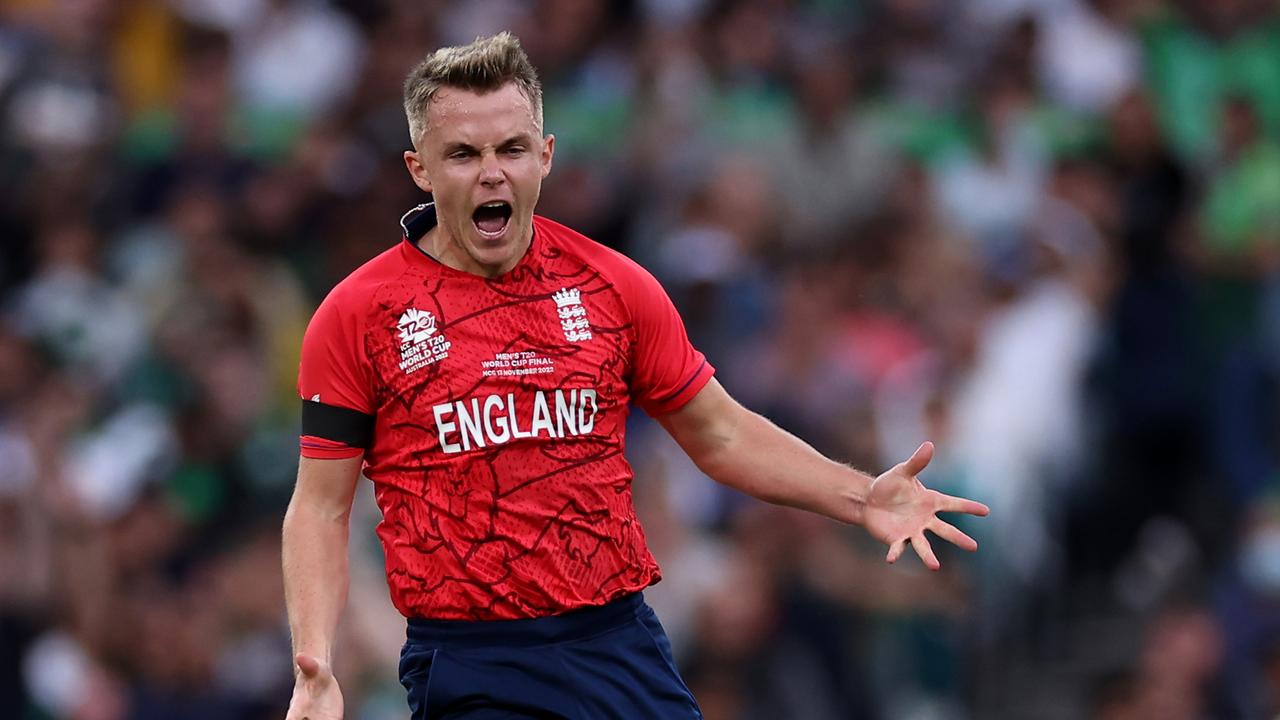 Sam Curran of England. Photo by Cameron Spencer/Getty Images