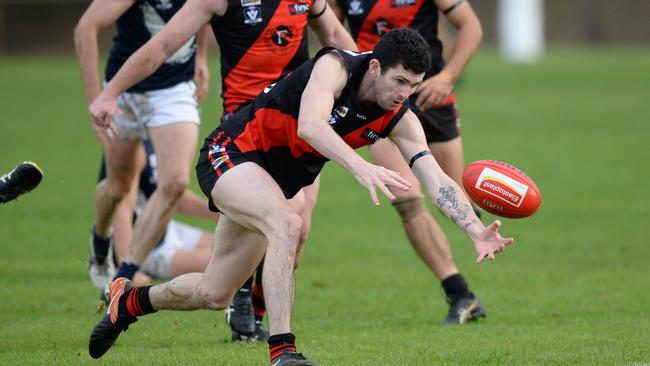 Jarrad Grant with the Frankston Bombers.