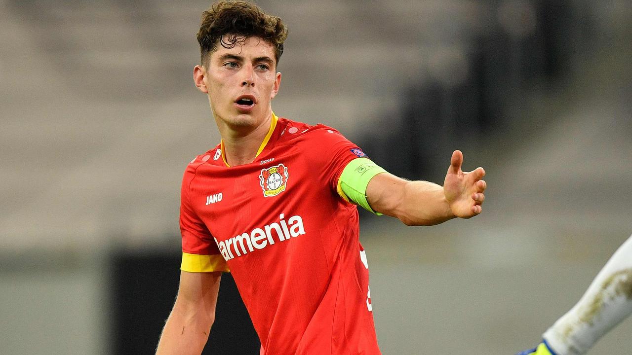 Leverkusen's German midfielder Kai Havertz looks set to join Chelsea. (Photo by Martin Meissner / POOL / AFP)