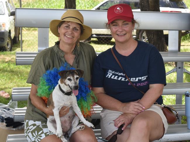 Leesa Bongers and Danielle Shaw at Rockhampton Cricket's Country Carnival on January 25, 2025.