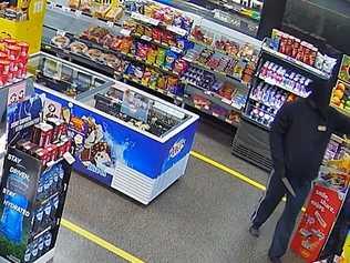 CCTV of armed robbery in East Toowoomba. Picture: QPS