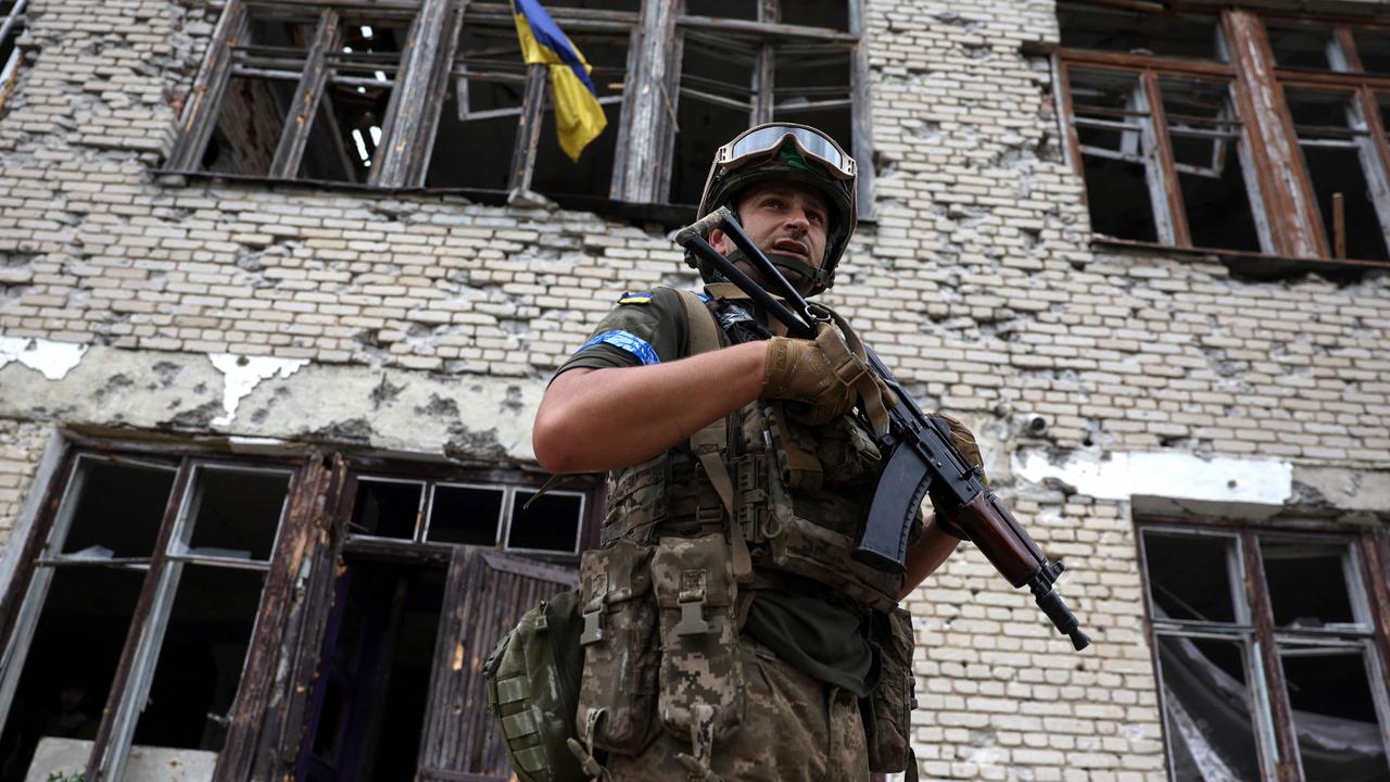 Kyiv's forces are pushing onwards, and even the Russian army confirms that its positions in Urozhaine, another 2km south of Blagodatne, have come under attack. Picture: Anatolii Stepanov / AFP