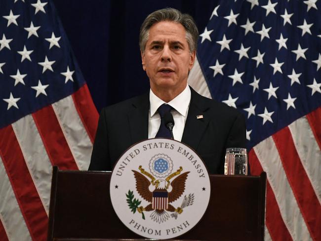 US Secretary of State Anthony Blinken. Picture: Tang Chhin Sothy / AFP