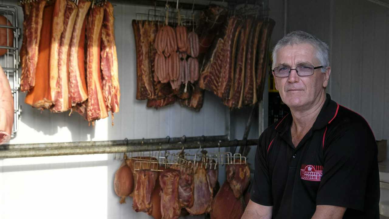 WASTE: Des Barritt had to take $6000-$10000 worth of meat off his shelves following the PFAS water contamination in Svensson Heights. Picture: TAHLIA STEHBENS
