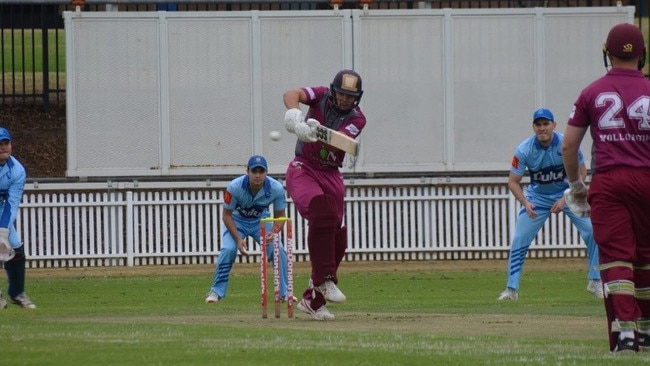 Jayden Zahra-Smith batting for club side Wollongong Cricket Club. Picture: supplied