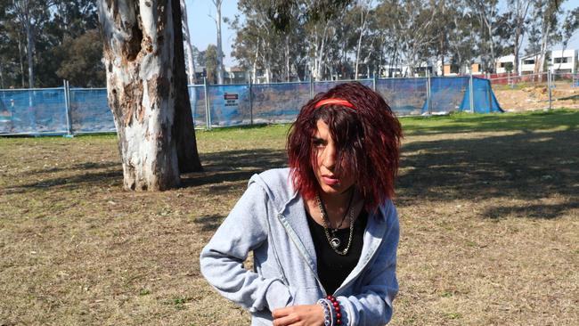 Mert Ney’s sister speaks at the family home at Marayong in Sydney's west. Picture: John Feder