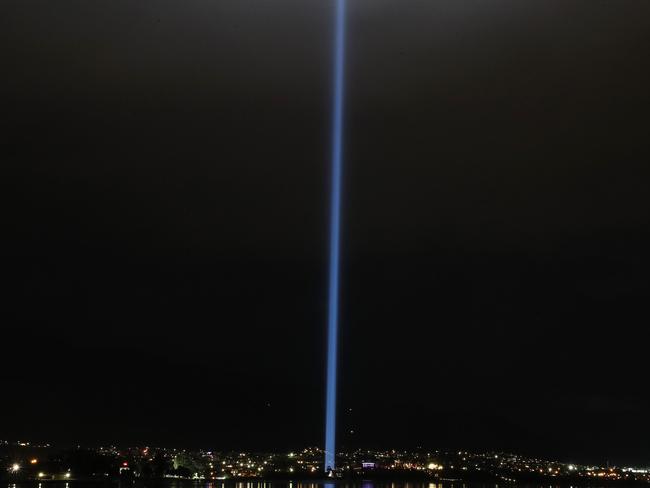 Spectra, by Ryoji Ikeda, has been turned back on at Mona and will run every Saturday night. Picture: NIKKI DAVIS-JONES