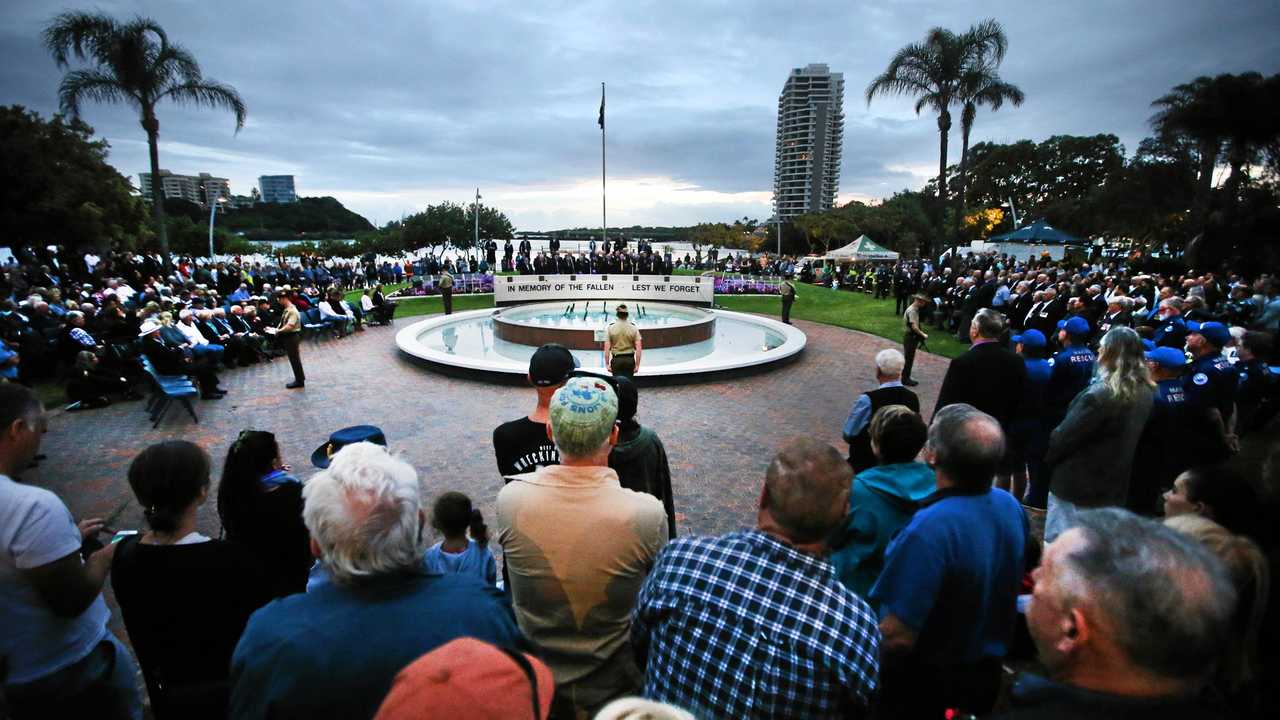 Tweed Heads ANZAC Day dawn service. Picture: Scott Powick