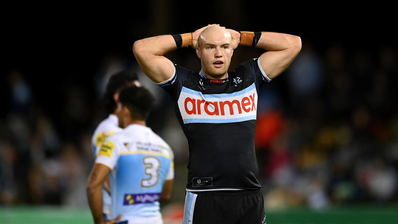 The Sharks were shell-shocked. Photo by Albert Perez/Getty Images