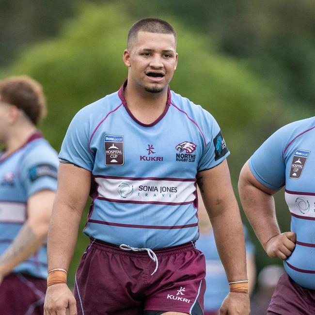 Ollie Harris. Norths V Sunnybank in Hospital Cup action. Picture: Anthony Wingard/QRU Media.
