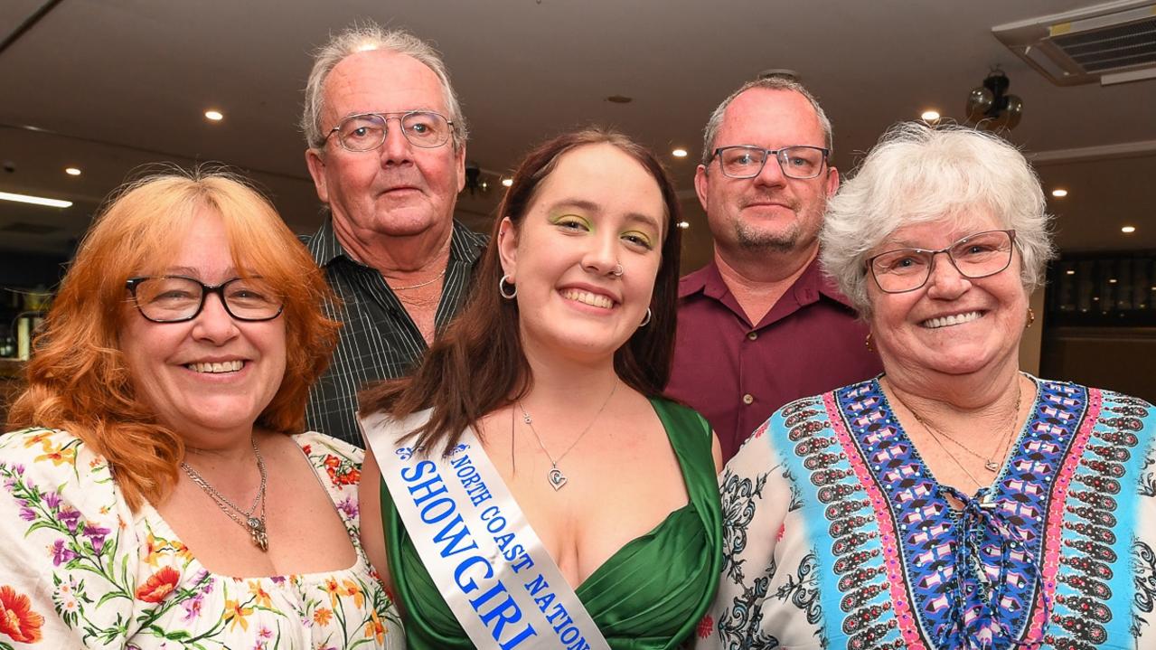 Goonellabah candidate Tina Smith with her mum, Lorraine, dad Jamie, nan Vicky Bryen and pop Warren King. Picture: Cath Piltz