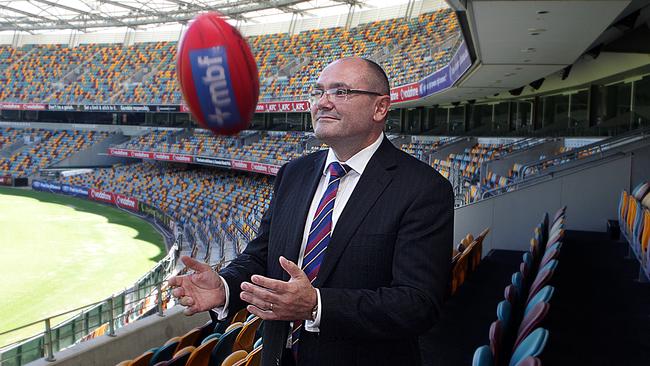 Malcolm Holmes took over despite no real background in AFL. Picture: Glenn Barnes