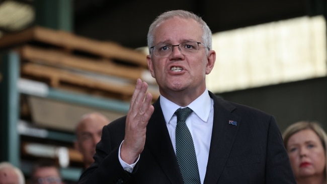 Prime Minister Scott Morrison warned that Labor was at risk of "repeating their mistakes" in terms of border protection. Picture: NCA / Jason Edwards
