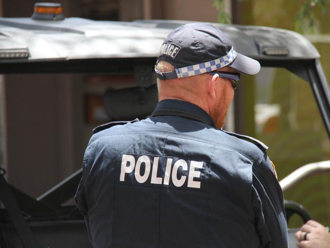 Northern Territory police in Alice Springs, Todd Mall. Picture: Gera Kazakov generic NT Police NTPFES