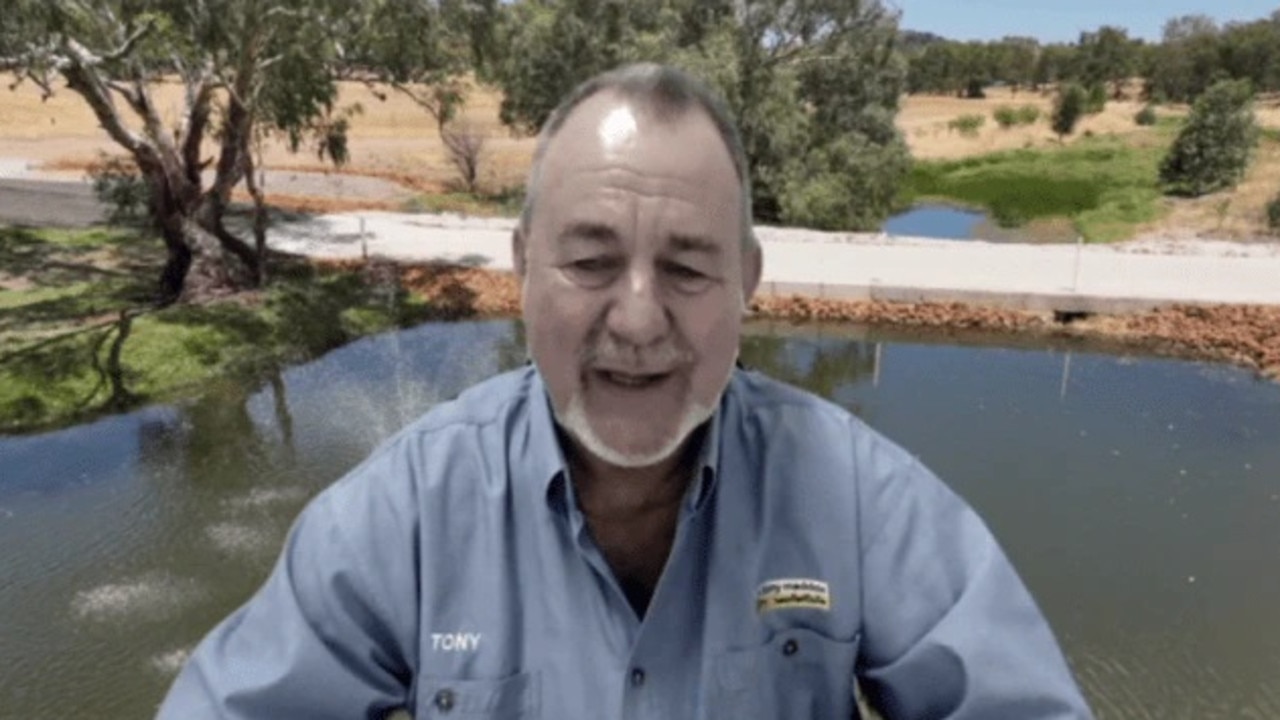 Toodyay real estate agent Tony Maddox. Picture: Sky News Australia