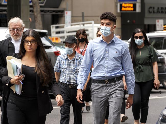 Lindim Aliti arrives at Supreme Court for sentencing for the fatal stabbing of 20-year-old Thomas Tran at Oakleigh in June 2020. Picture: NCA NewsWire / David Geraghty