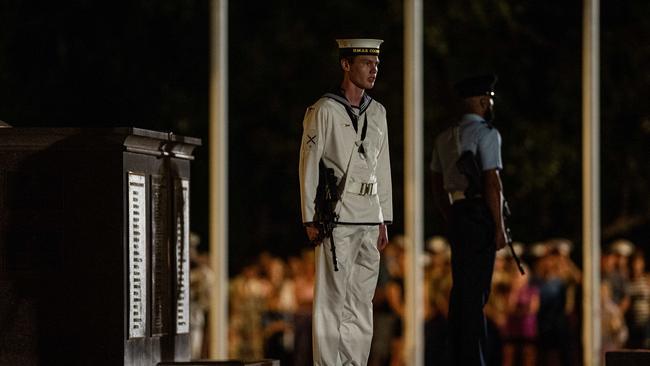 109 years after the Gallipoli landings, Territorians gather in Darwin City to reflect on Anzac Day. Picture: Pema Tamang Pakhrin