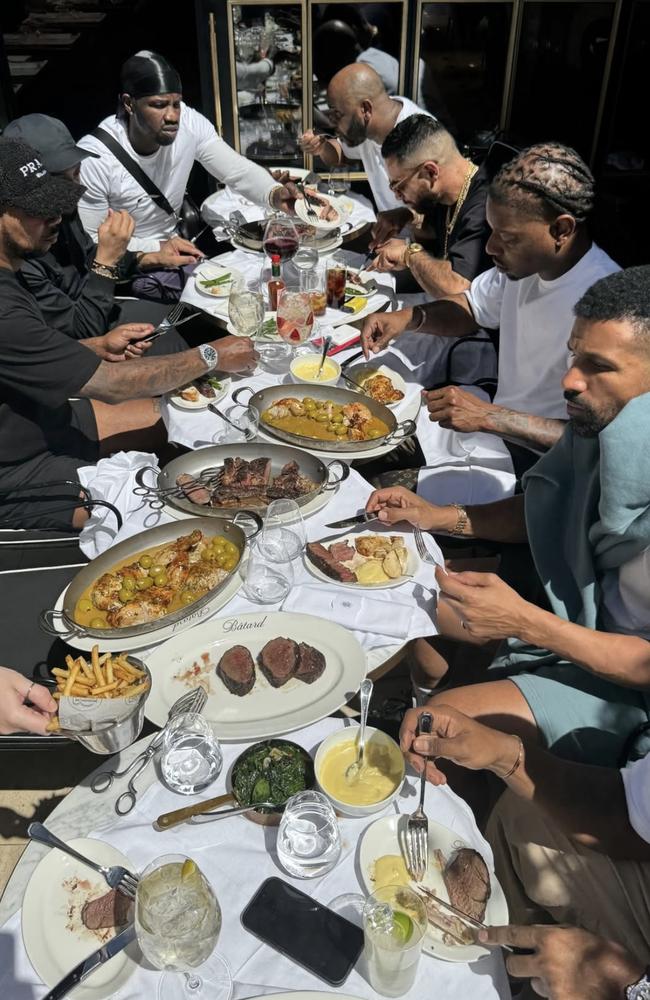 Drake dines at Maison Batard.