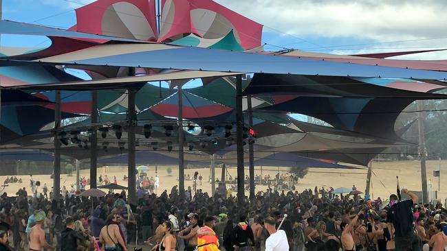 Revellers at Victoria’s Rainbow Serpent Festival.